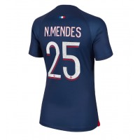 Paris Saint-Germain Nuno Mendes #25 Domáci Ženy futbalový dres 2023-24 Krátky Rukáv